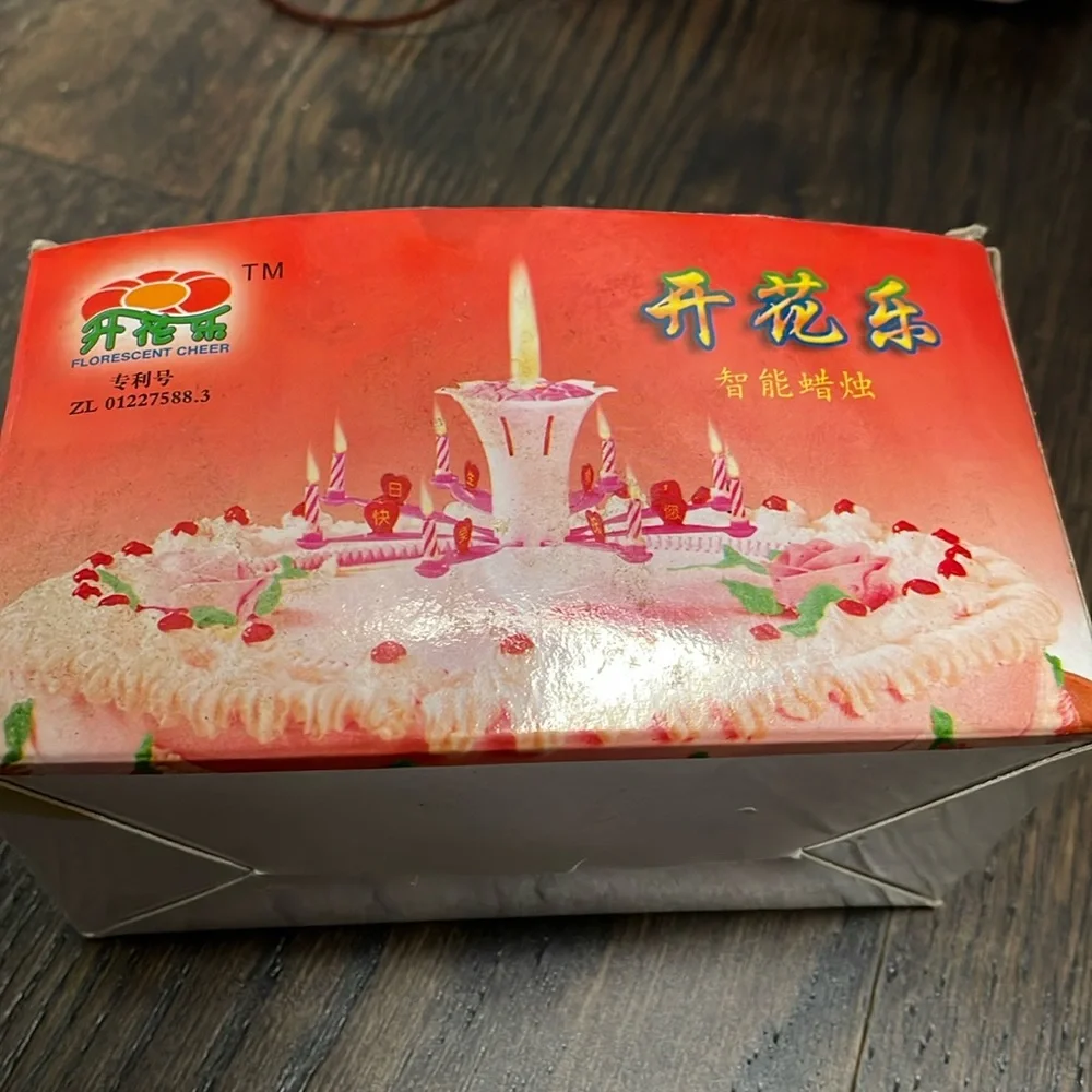 Happy Birthday Blooming Flower Candles